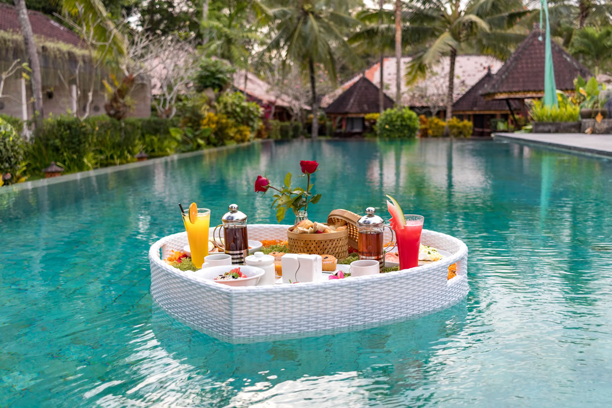 Download Padma Resort Ubud Floating Breakfast PNG